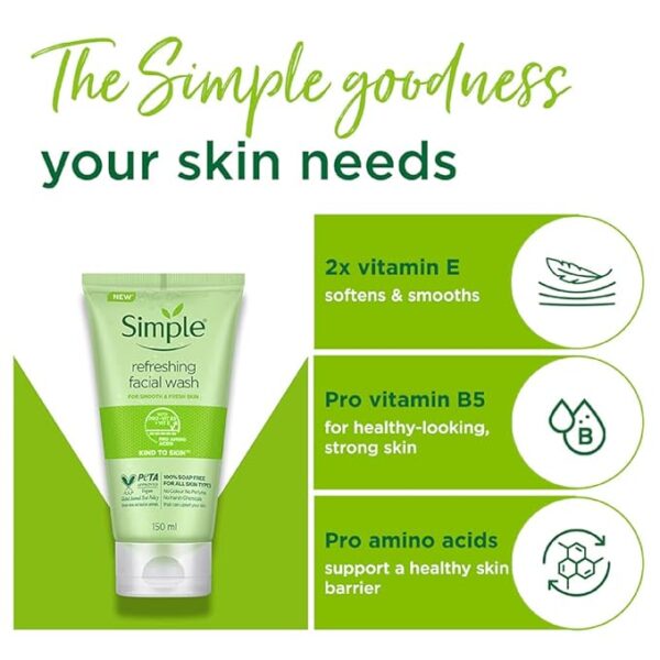 Simple Kind To Skin Refreshing Facial Wash